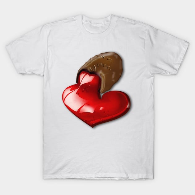 Chocolate - I Love You T-Shirt by Kartoon